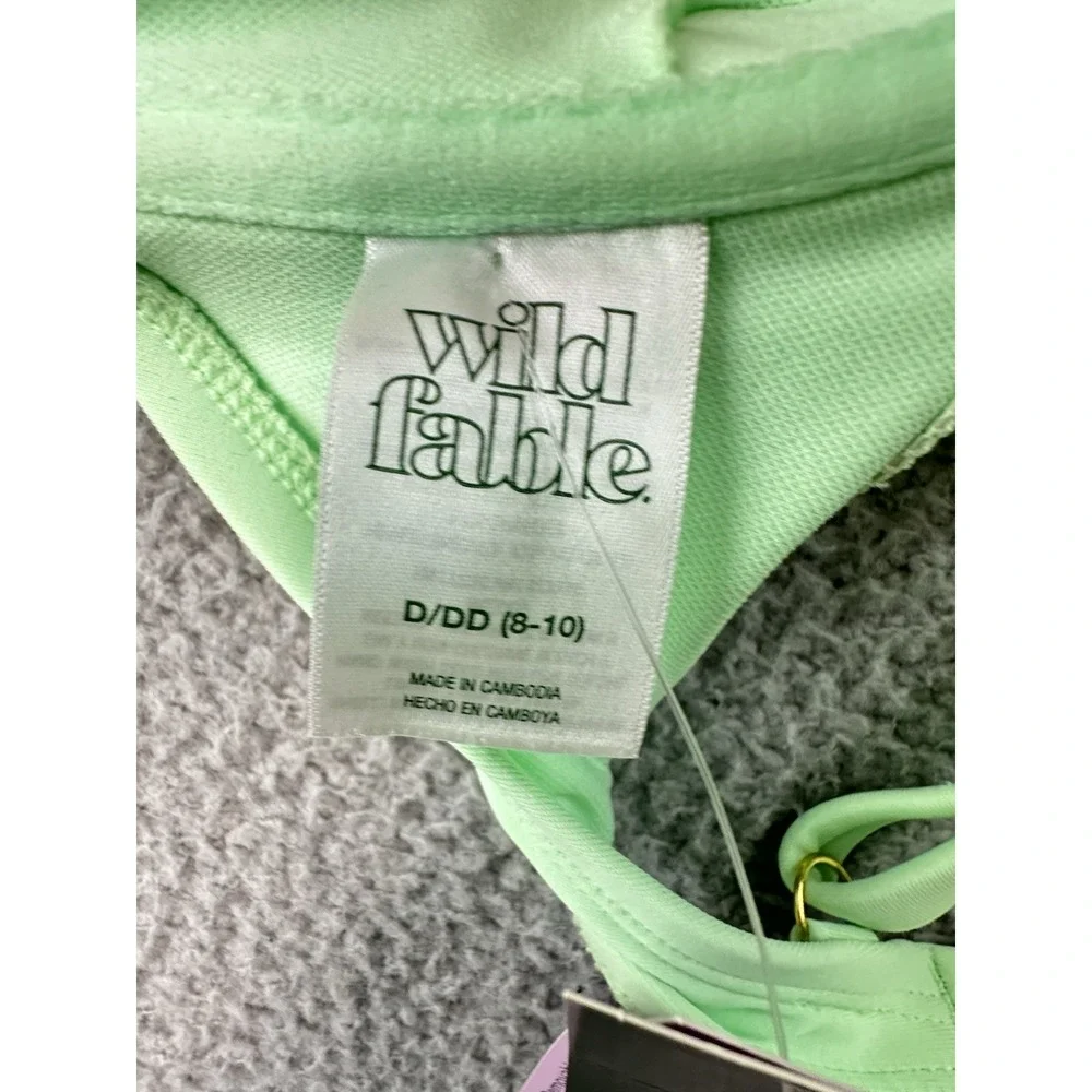Wild Fable Bikini Set: TOP 8-10 D/DD And Bottom XL (16) Green NWT
